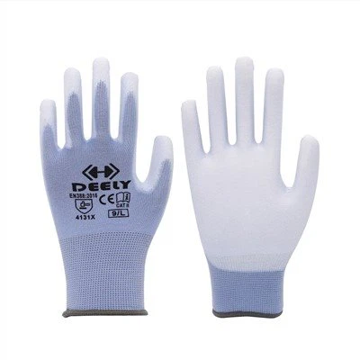 Lub teeb xiav Polyester Nylon PU Palm Coated hnab looj tes